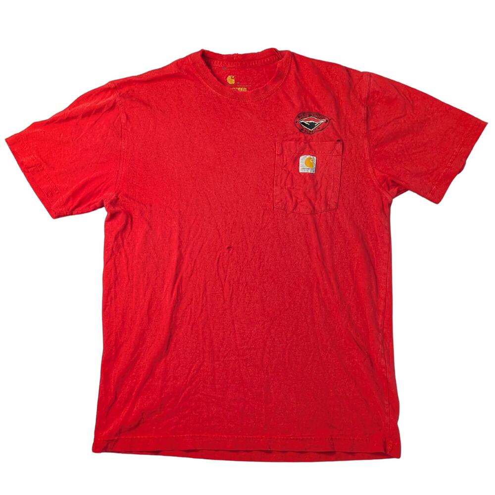 Carhartt Cherry Red Pocketed Work Shirt | Men's M